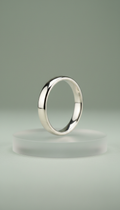 Polished Platinum Smart Ring
