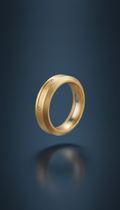Golden Sand Polished Smart Ring